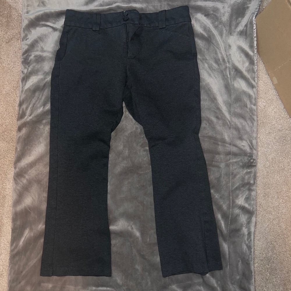 Torrid Trouser Boot Studio Luxe Ponte Mid-Rise Pant -dark gray 14R